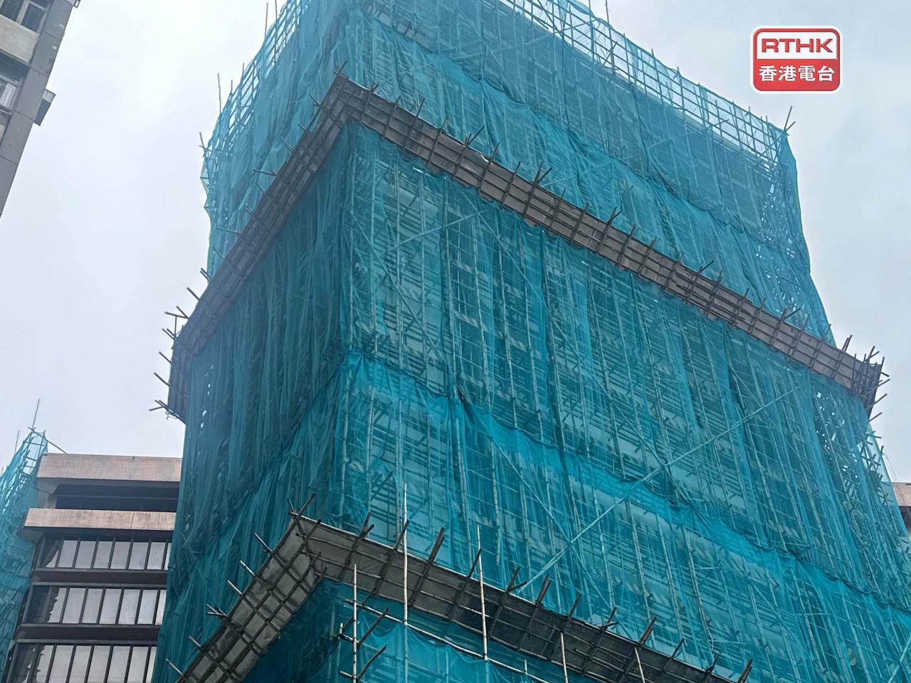 The fatal accident occurred at a building undergoing renovations on Sa Po Road. Photo: RTHK