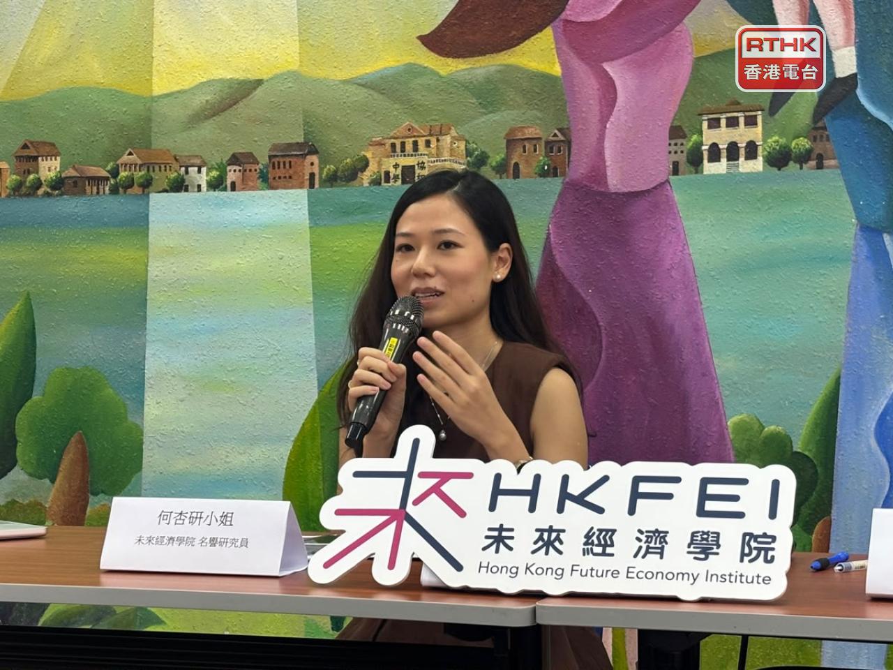 何杏研表示，現時香港引入AI教育已不錯，下一步真正挑戰是如何靈活運用AI。(實習記者倪芷瑩攝）