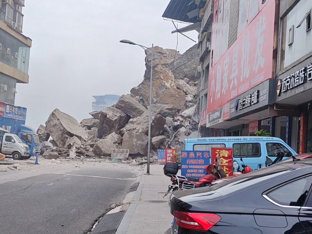Aerospace remote sensing is a possible method to ⁠identify geological risks such as the landslide in Chongqing. File photo: Reuters