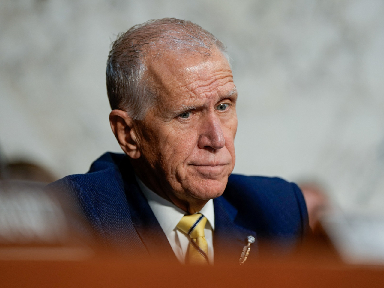 Two Republican senators, John Cornyn and Thom Tillis (pictured), who had previously threatened to block the nomination of Todd Blanche as US Attorney General relented and dropped their opposition. Photo: Reuters