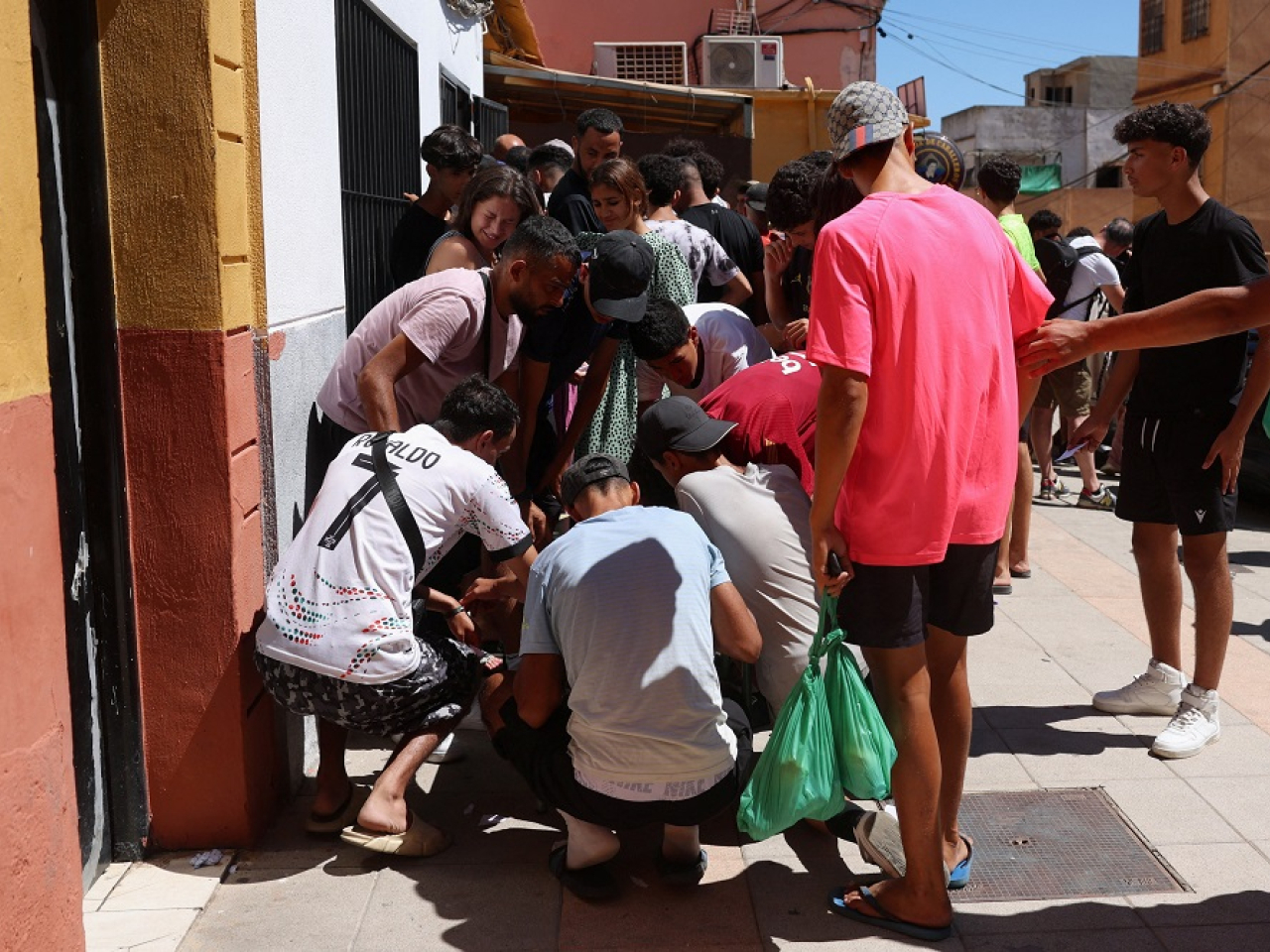 NGOs have been helping to register some of the estimated 1,000 unaccompanied young migrants in Ceuta. Photo: Reuters