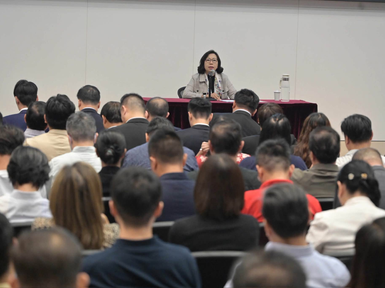 麥美娟強調，關愛隊不只是社區關愛服務的提供者，更是地區治理團隊的一份子。(民政事務總署社交平台)