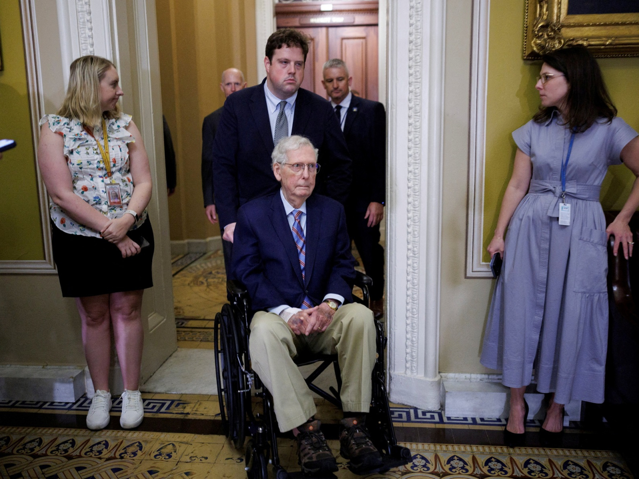 Senator Mitch McConnell, 84, has been out of public view since mid-June, when he was taken to hospital in the Washington area. File photo: Reuters