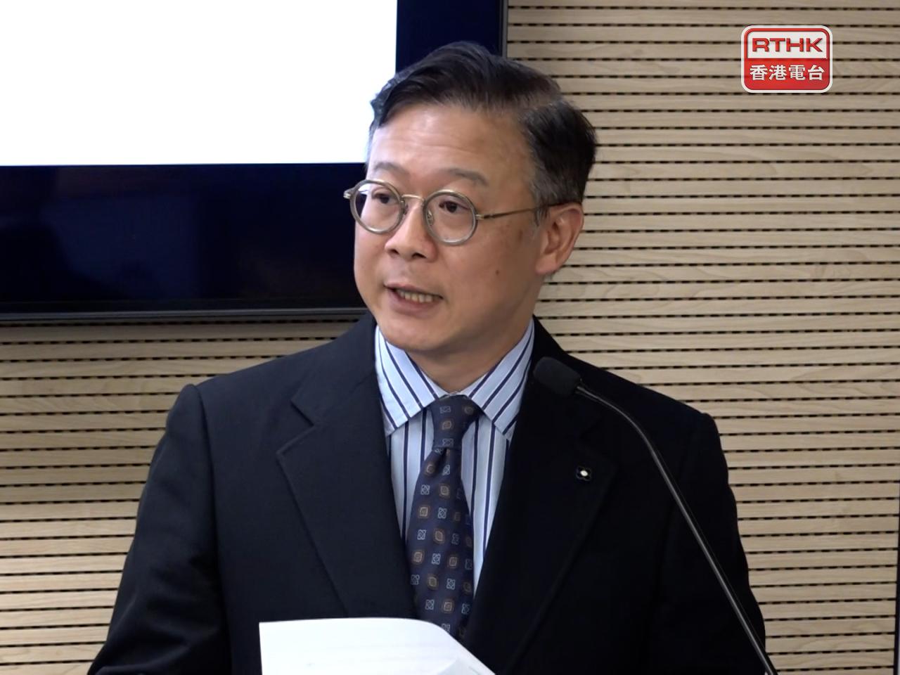 張國鈞表示，本港司法機構正設立香港國際商事法庭。（彭冠中攝）