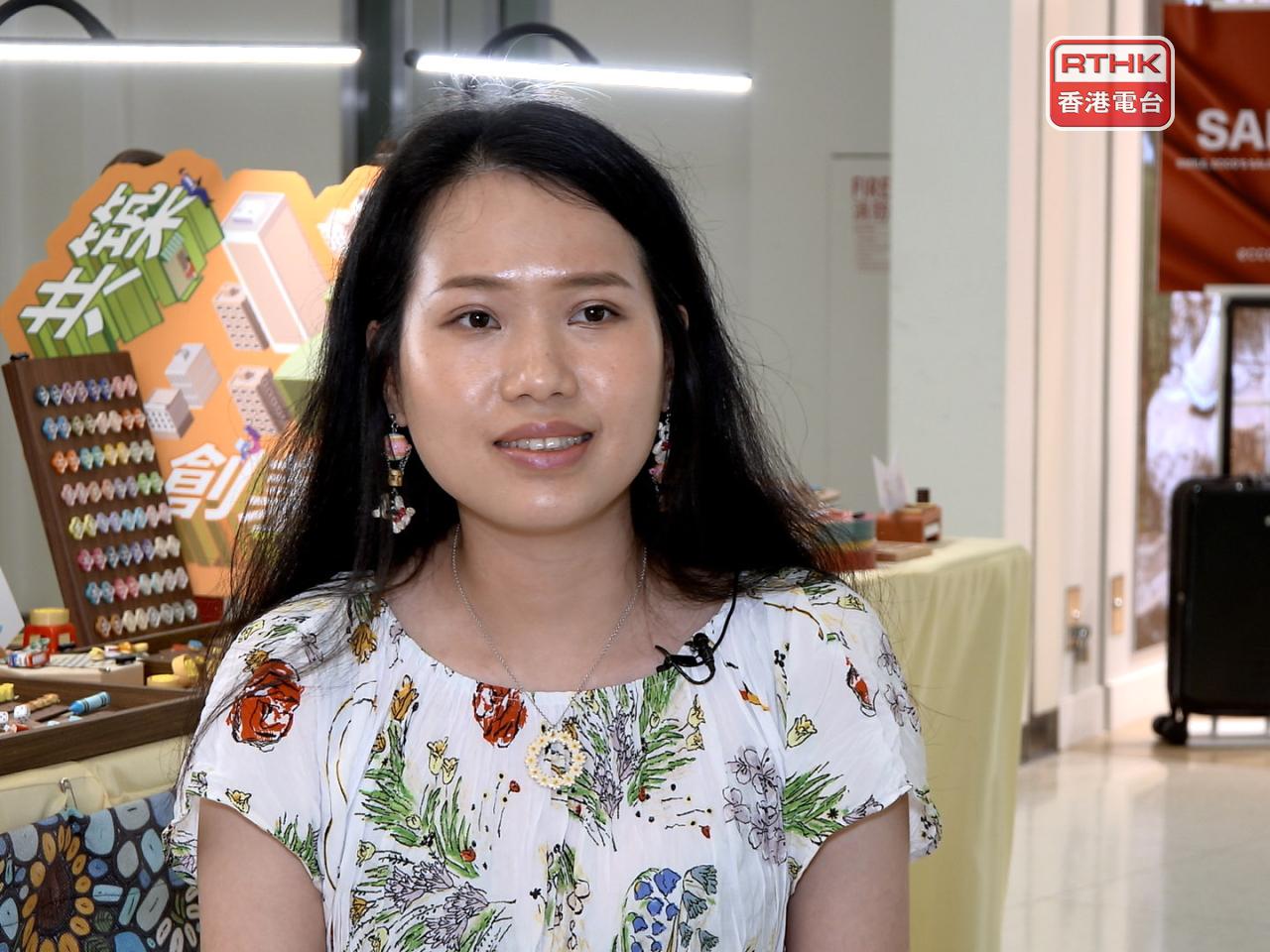 另一名參加者賴小姐說，透過計劃開設實體店有助提升店舖曝光率。（廖漢榮攝）