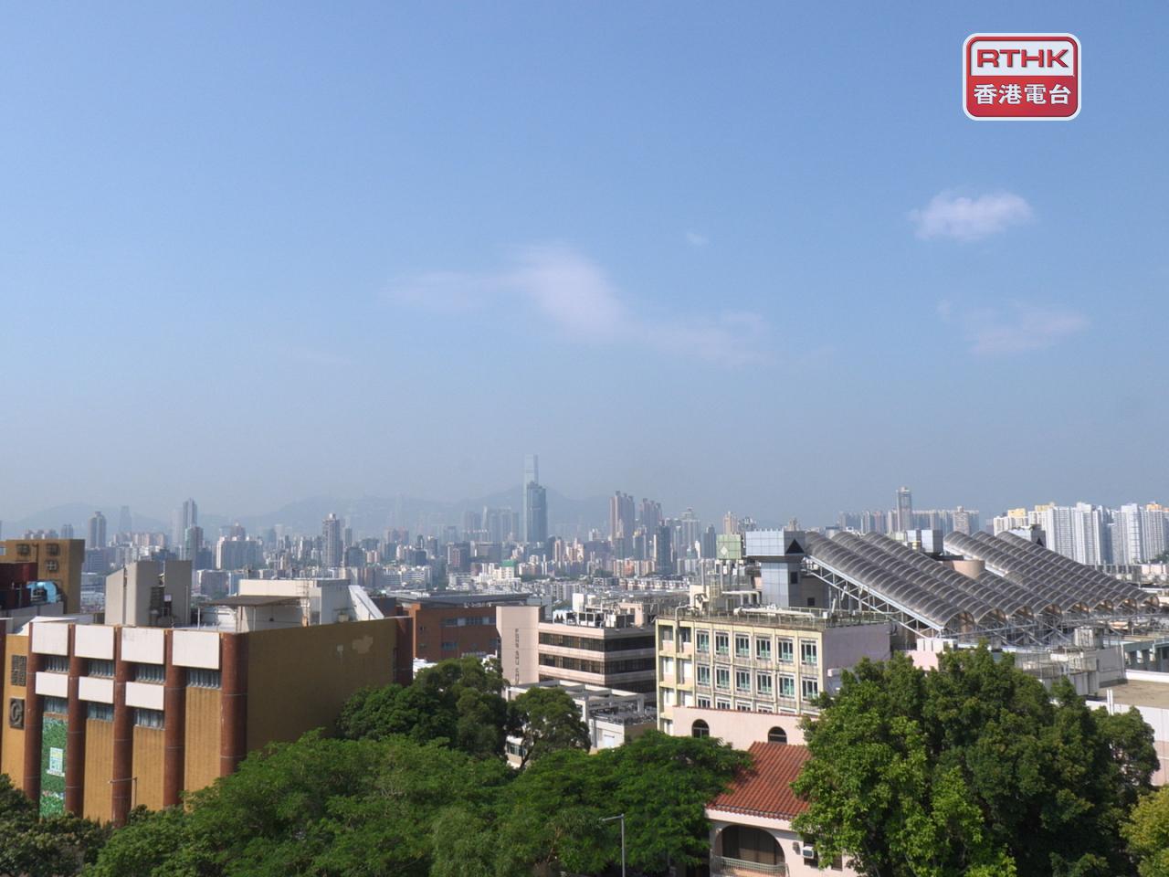 本港中午時份多區錄得高溫，在市區多處地區均錄得超過35度。(鍾家銘攝)