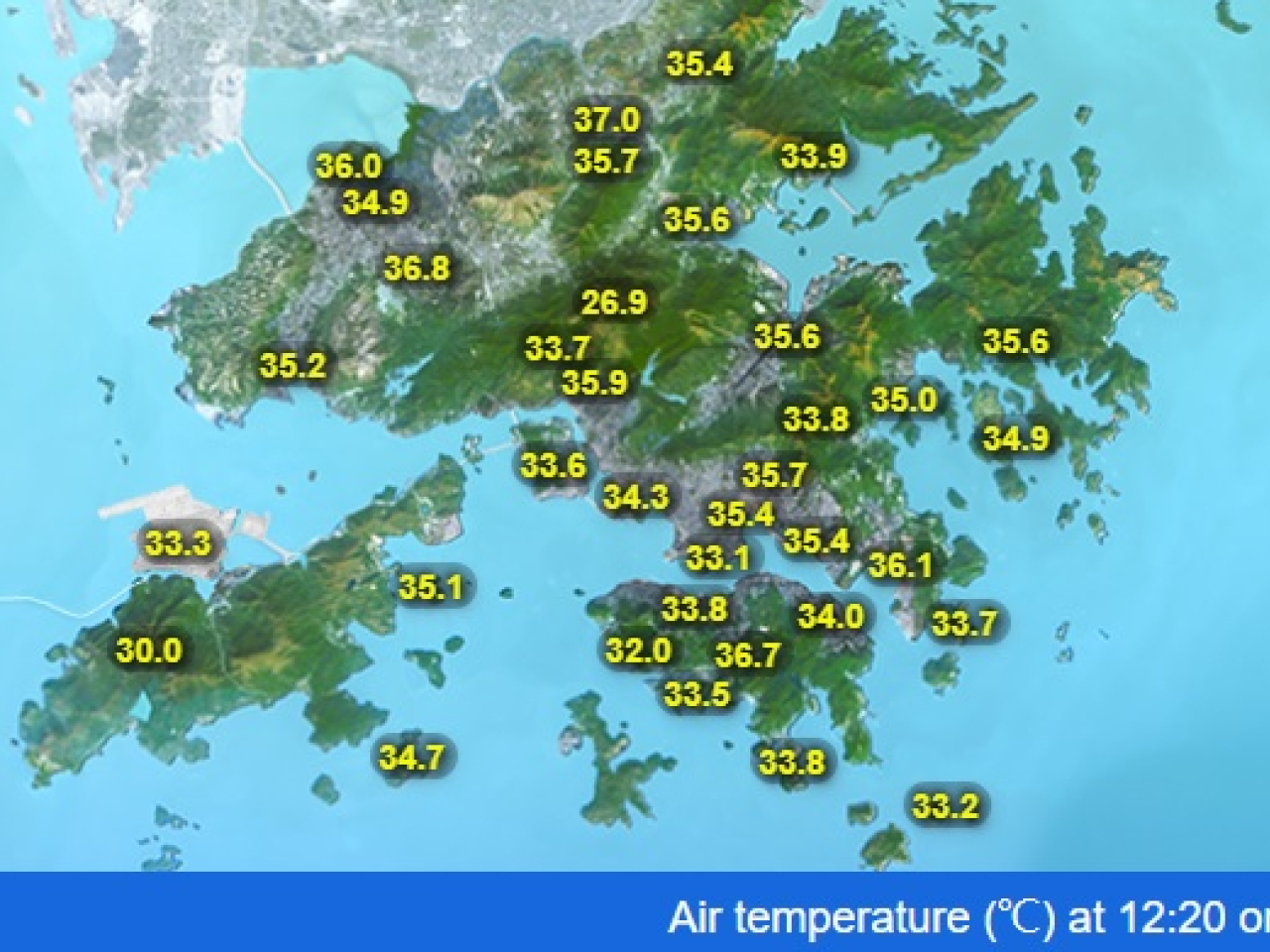 Residents are being urged to stay hydrated and avoid prolonged outdoor activities. Image courtesy of the Observatory