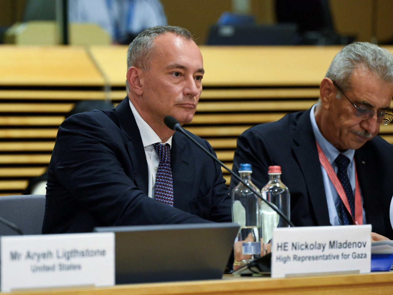 Board of Peace envoy Nickolay Mladenov insisted that Israel will withdraw from the Gaza Strip if Hamas disarms. File photo: Reuters