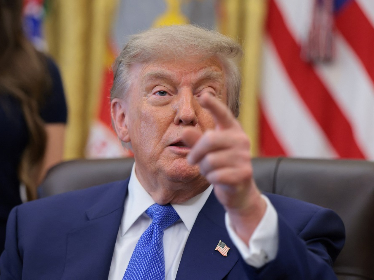 US President Donald Trump said the United States would seek compensation for people who have been killed or ⁠wounded in previous conflicts. Photo: Reuters