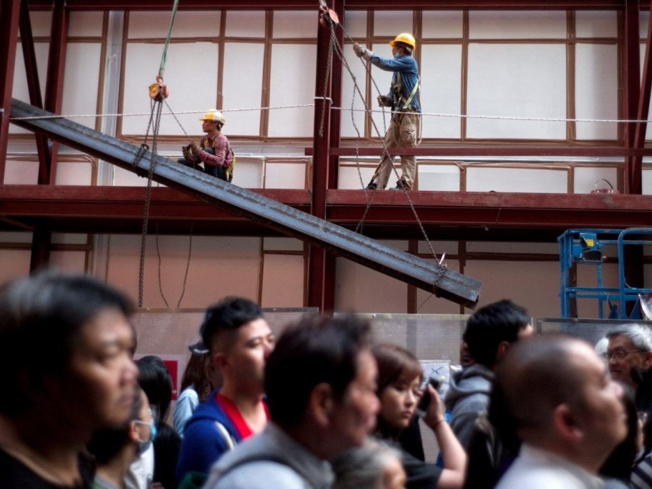 The amber alert, which has been in effect since 7am on Tuesday, indicates that heat stress in certain work environments is high. File photo: AFP