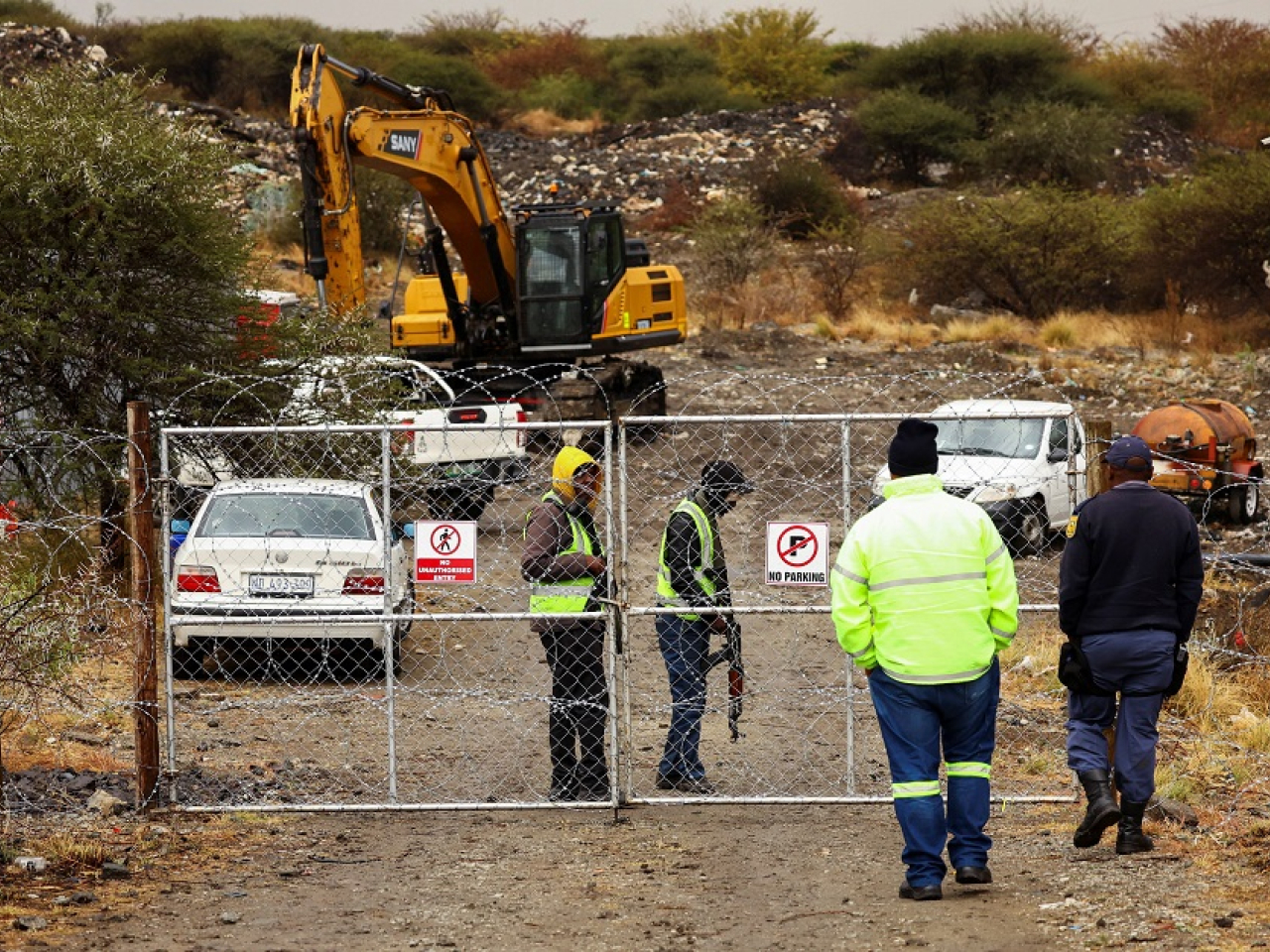 Police say an unknown number of illegal miners may still be underground. Photo: Reuters