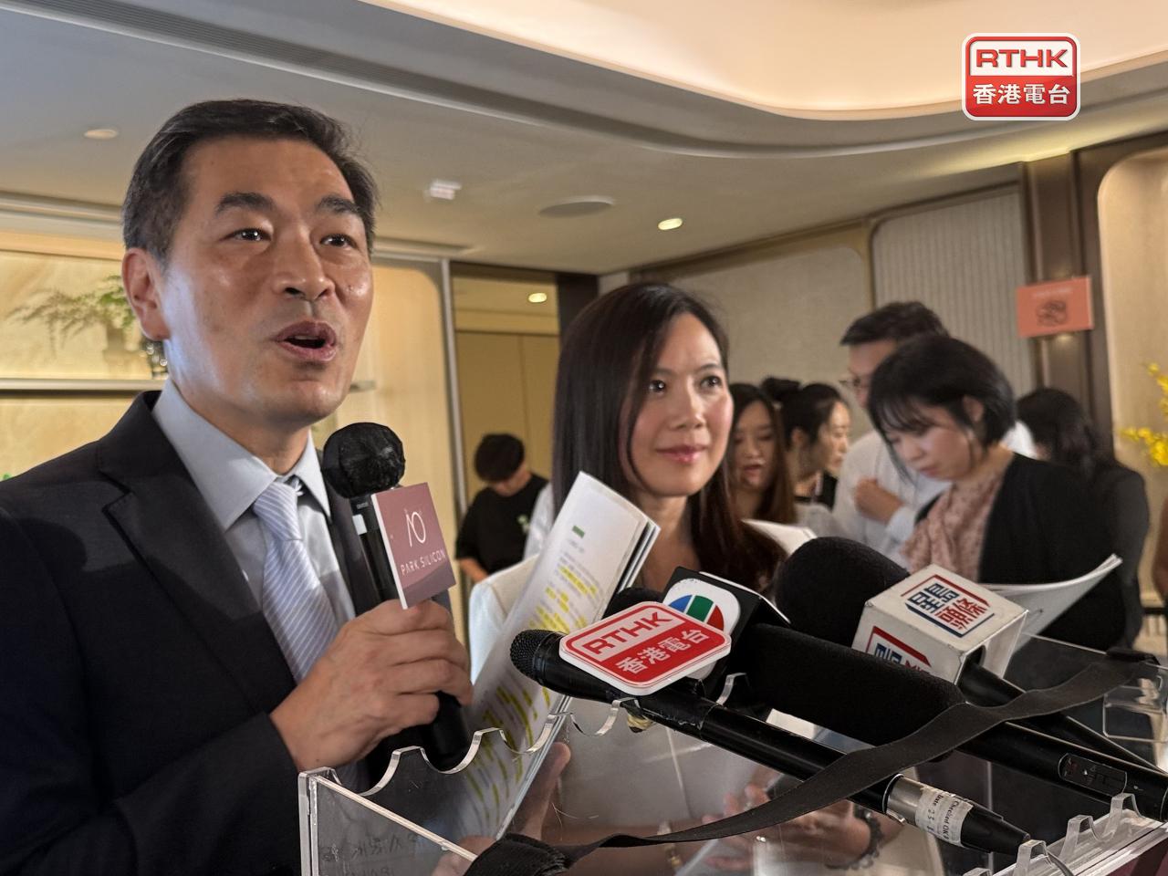 黃光耀料北部都會區將有很多產業進駐，成為維港以外核心區。（趙嘉駿攝）