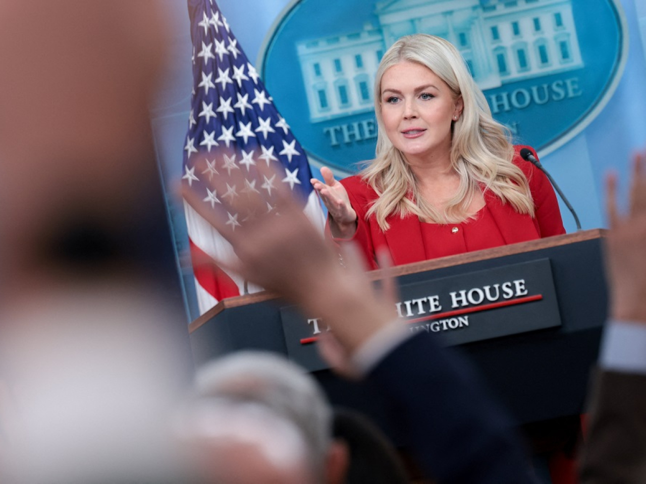 The youngest-ever US presidential top spokesperson became renowned for her sharp tongue. File photo: Reuters