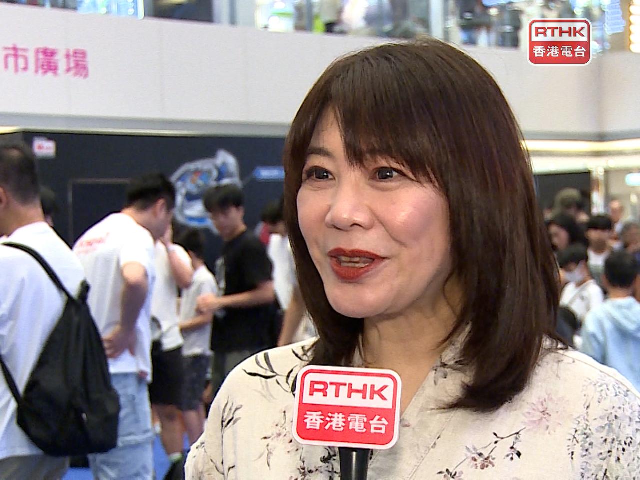 信和集團首席商務總裁蔡碧林表示，有餐飲商戶受爆旋陀螺活動帶動，生意增長兩成多。（張連登攝）