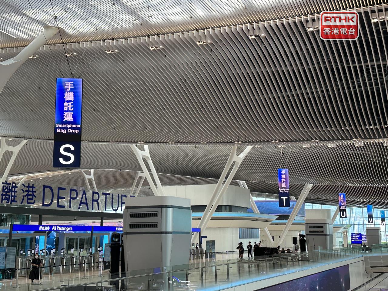 Paul Chan says Hong Kong International Airport recorded over 200,000 aircraft movements in the first half of this year. File photo: RTHK