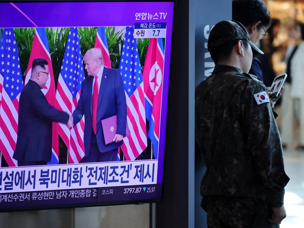 Donald Trump said the annual US-South Korean military exercises were not only costly, but send a signal that is "totally inappropriate and hostile" to the DPRK. File photo: Reuters