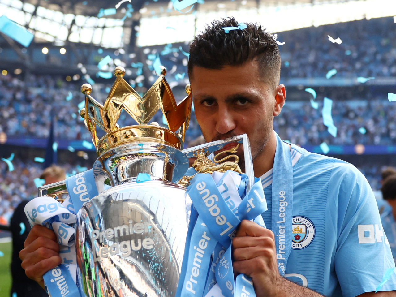 Rodri's move to Spain would end a highly successful seven-year stint in the English Premier League. File photo: Reuters