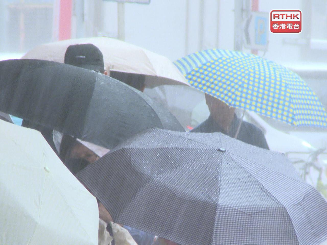 天文台預料，未來一兩小時香港廣泛地區可能大雨影響。（港台圖片）