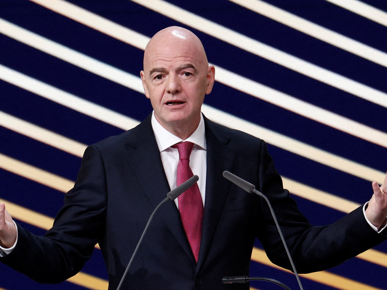 Kevin Lamour was one of the highest-ranking Fifa executives to speak out against the body's president, Gianni Infantino (pictured), over his private investor proposal. File photo: Reuters