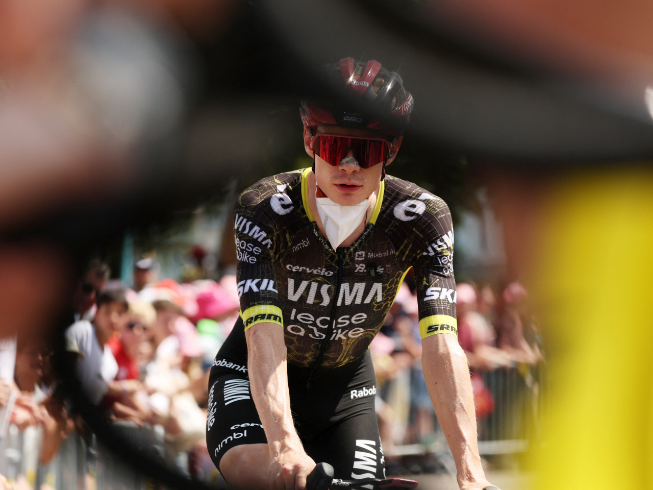 Vingegaard required surgery after crashing during the 15th stage of last month's Tour de France. Photo: Reuters