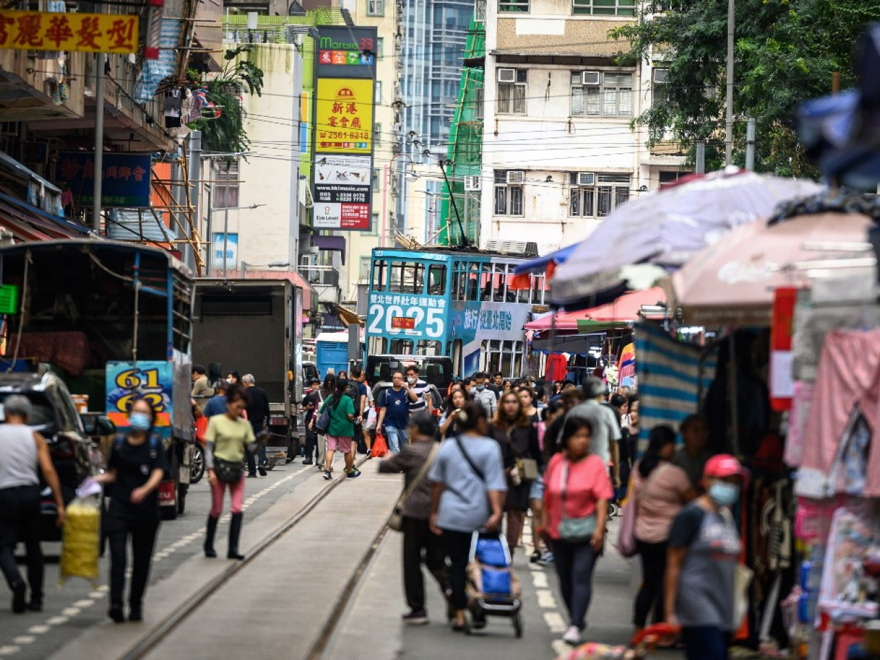 Hong Kong recorded a net inflow of 39,800 residents between mid-2025 and mid-2026. File photo: AFP