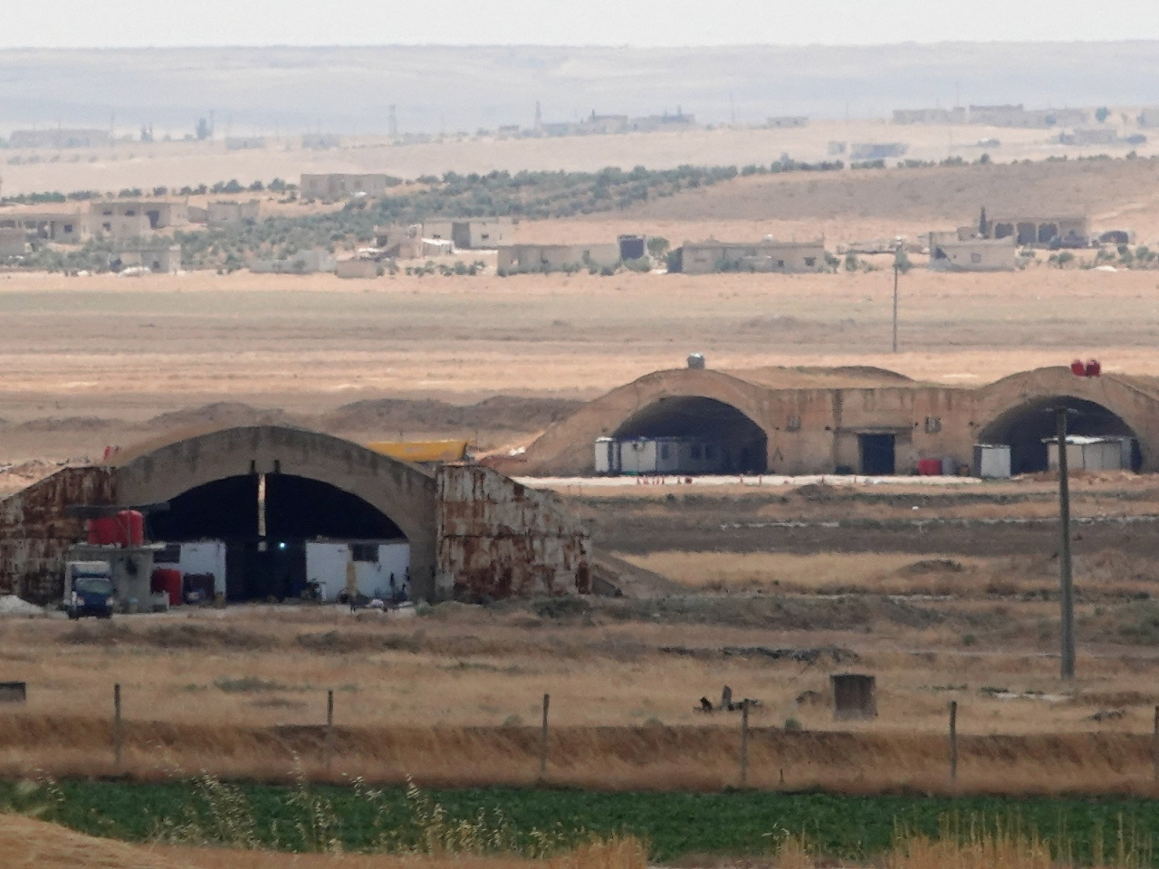 Eight Israeli airstrikes hit the runway and storage facilities at the Abu al-Duhur base near Aleppo in northwest Syria, according to Syrian state media. Photo: Reuters
