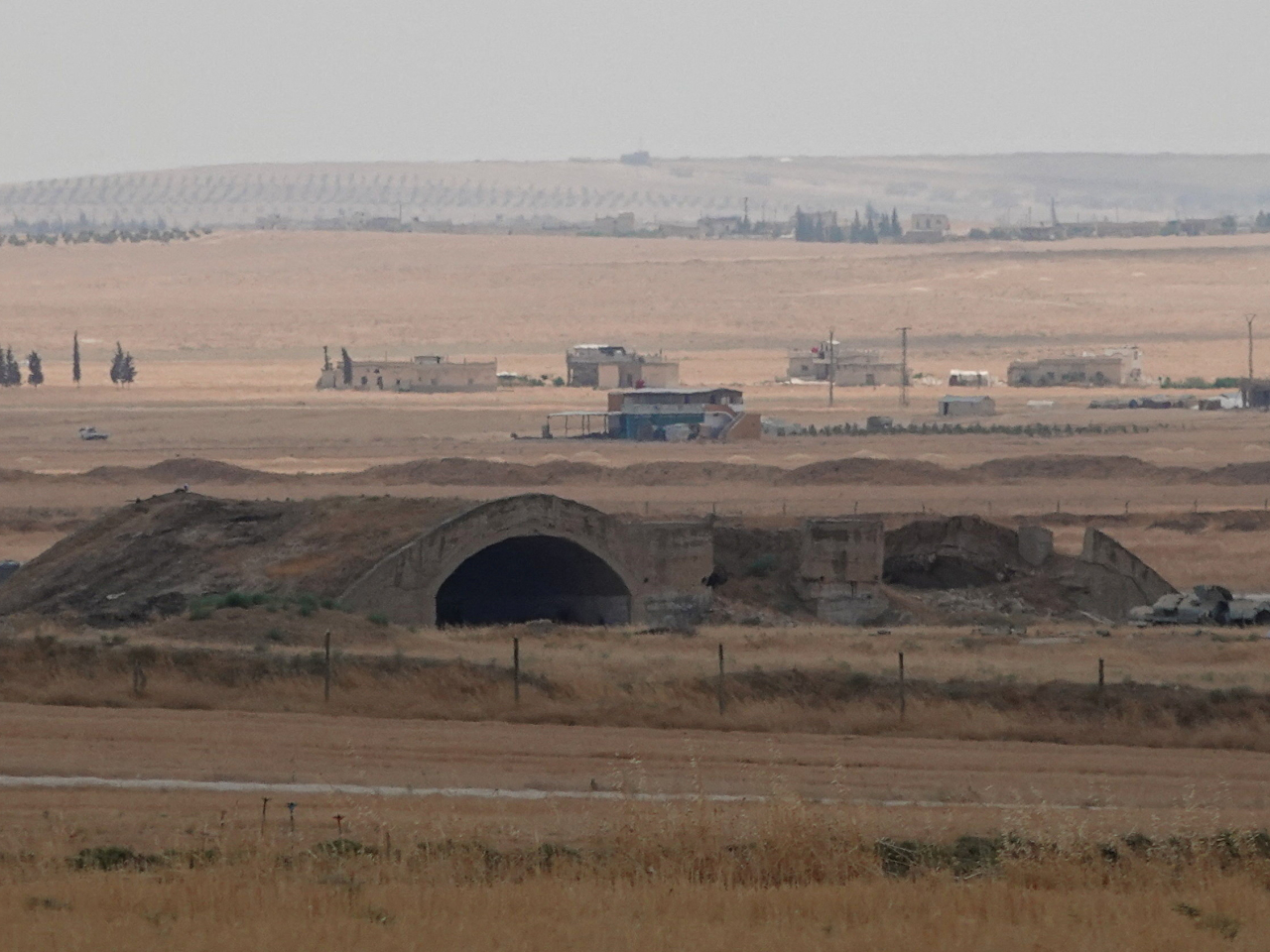 The Abu al-Duhur airbase in Syria was targeted by Israeli airstrikes. Photo: Reuters