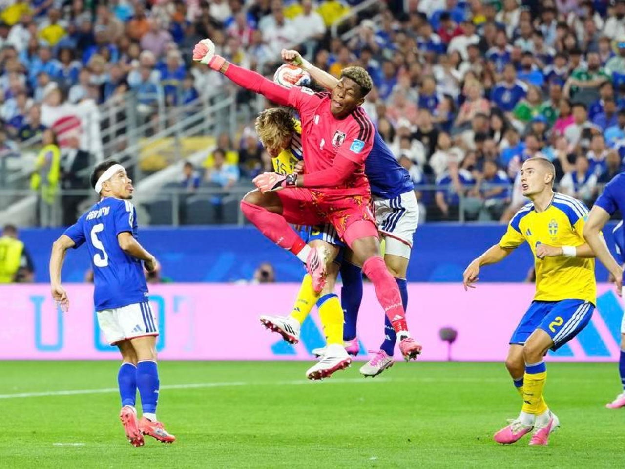 Suzuki Zion, goalkeeper of Japan, had a stellar showing at the 2026 FIFA World Cup in the United States. File photo: Xinhua/Jia Haocheng