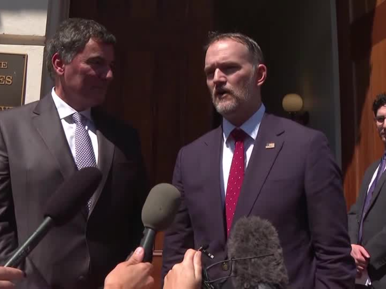 Canada-US trade minister Dominic LeBlanc and Donald Trump's top negotiator Jamieson Greer are said to have made "significant progress" in the negotiations. Photo: Reuters