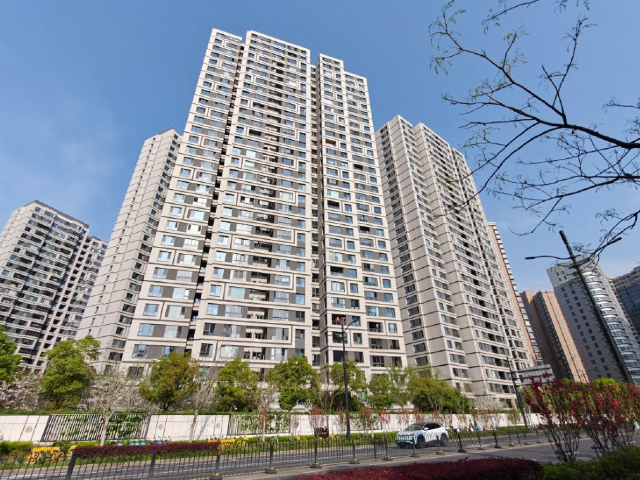 上海市出台新一輪樓市支持政策，包括推出最高8萬元人民幣置業補貼。（法新社資料圖片）
