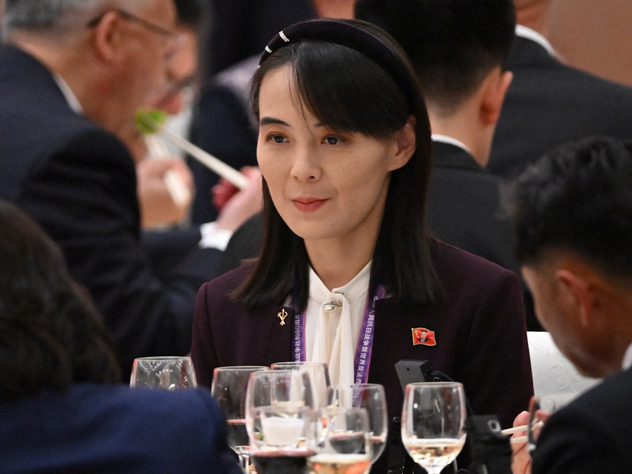 金與正表示，美國縮減韓美聯合軍演，是首爾的因果報應。（法新社資料圖片）