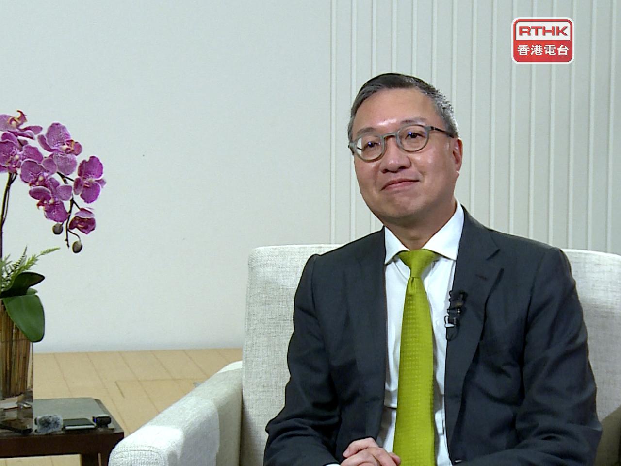 林定國明日將率領香港跨專業代表團，啟程訪問新疆、哈薩克和烏茲別克。（港台圖片）