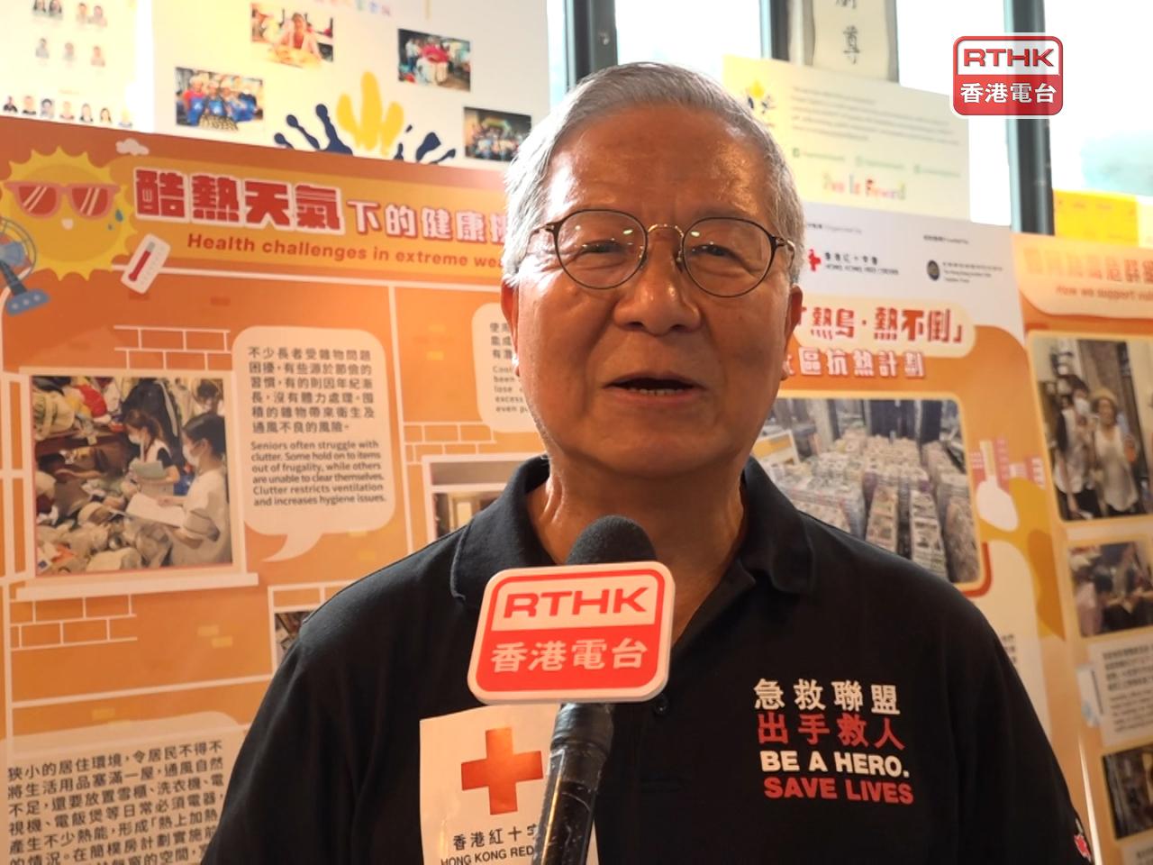 梁榮武認為，提供電費或現金補貼，能在極端酷熱下帶來最直接的支援。 （陳裕行攝）