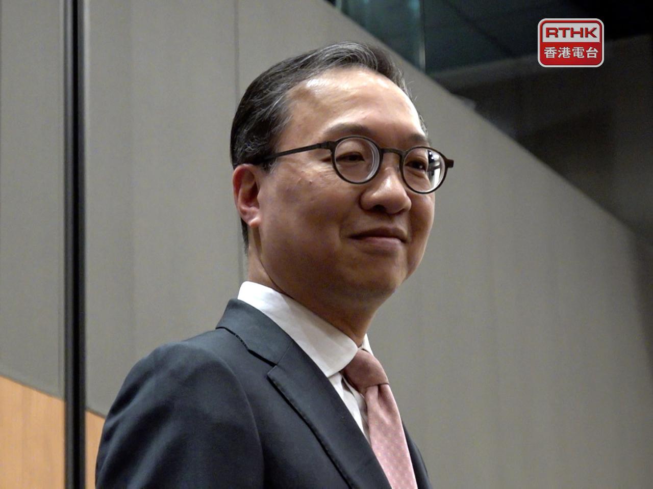 林定國表示，這次是他首次以律政司司長及「融入國家發展大局督導組」下「一帶一路」發展小組組長的身份，前往中亞訪問。（港台圖片）