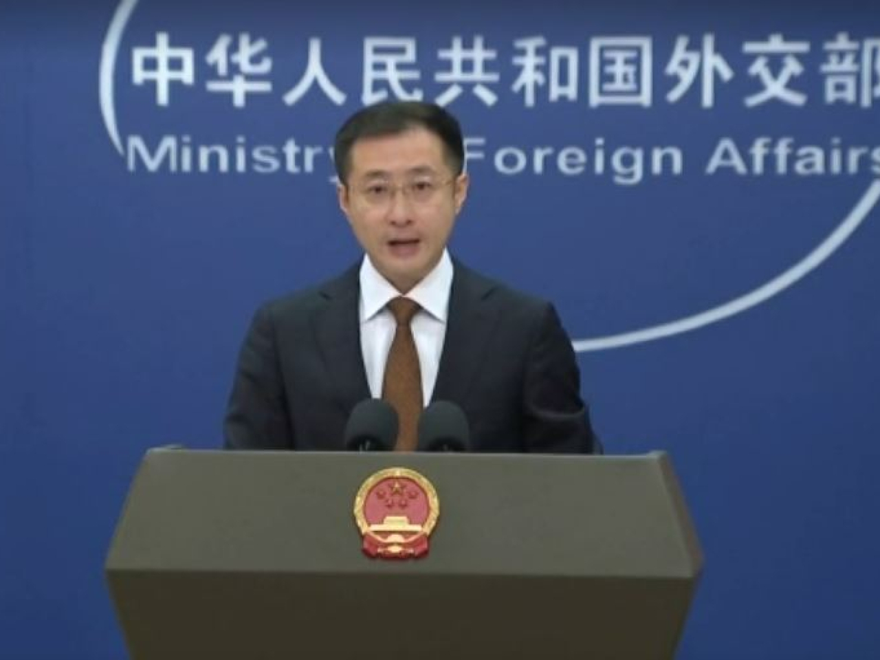 Lin Jian says China and India will continue to engage in in-depth communication on the boundary question. File photo: CCTV via Reuters