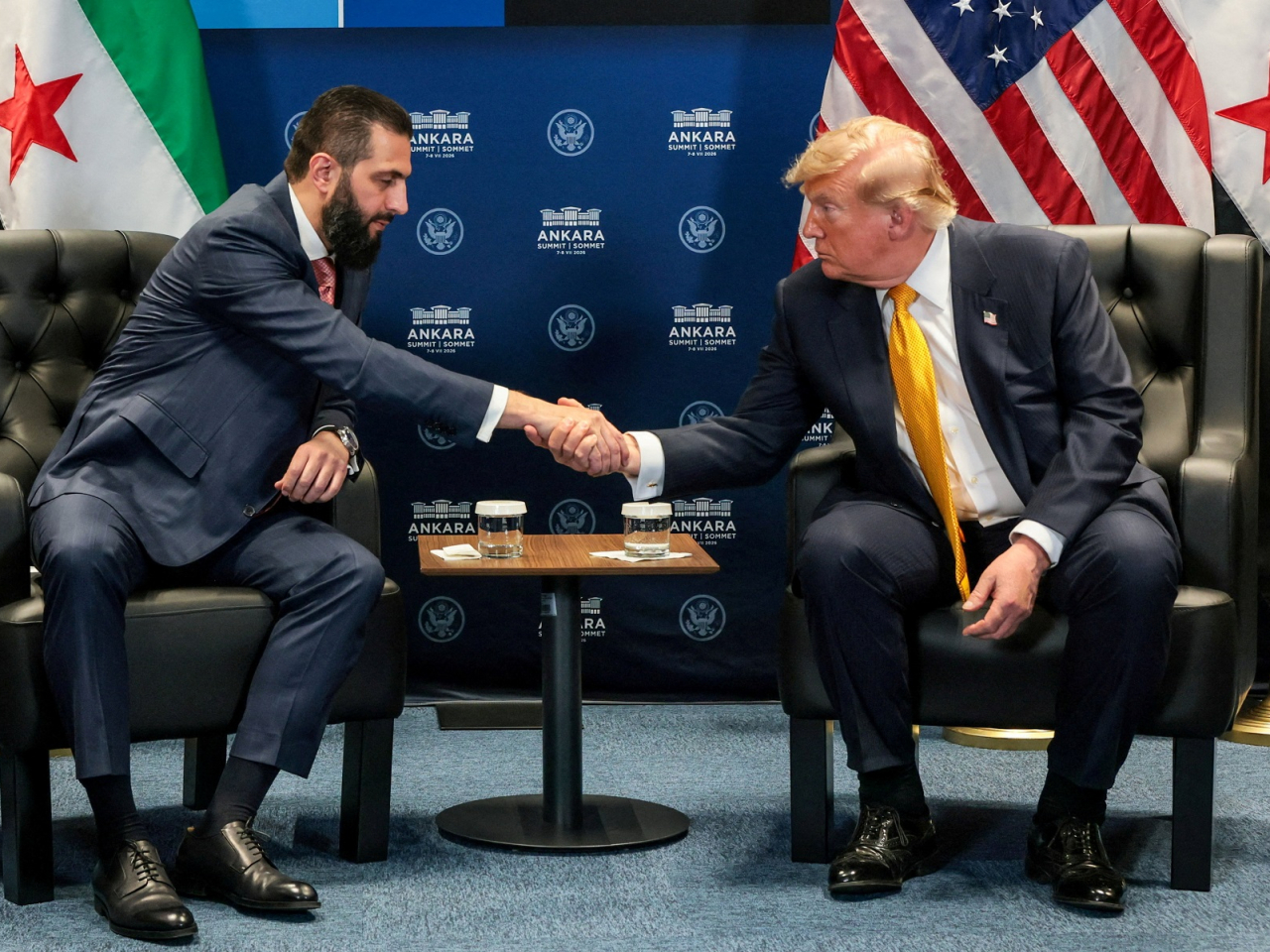 Donald Trump had notified Congress of his decision to remove Syria from the list of state sponsors of terrorism after meeting his Syrian counterpart Ahmed al-Sharaa in Ankara in July. File photo: Reuters