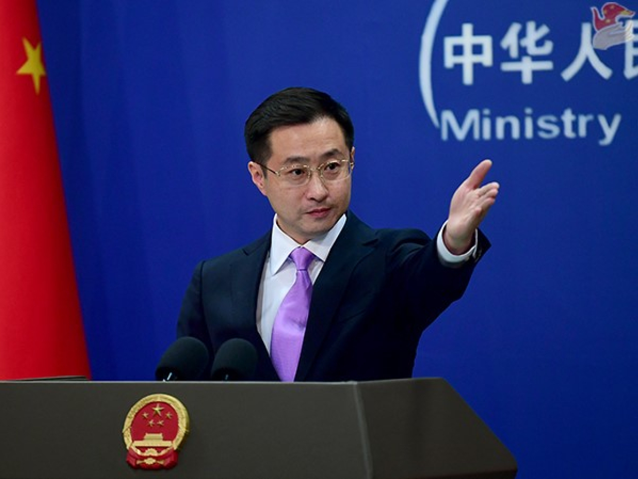林劍回應，中方已多次表明，經濟戰、極限施壓無助於解決問題，只會進一步激化矛盾衝突。（外交部網站）
