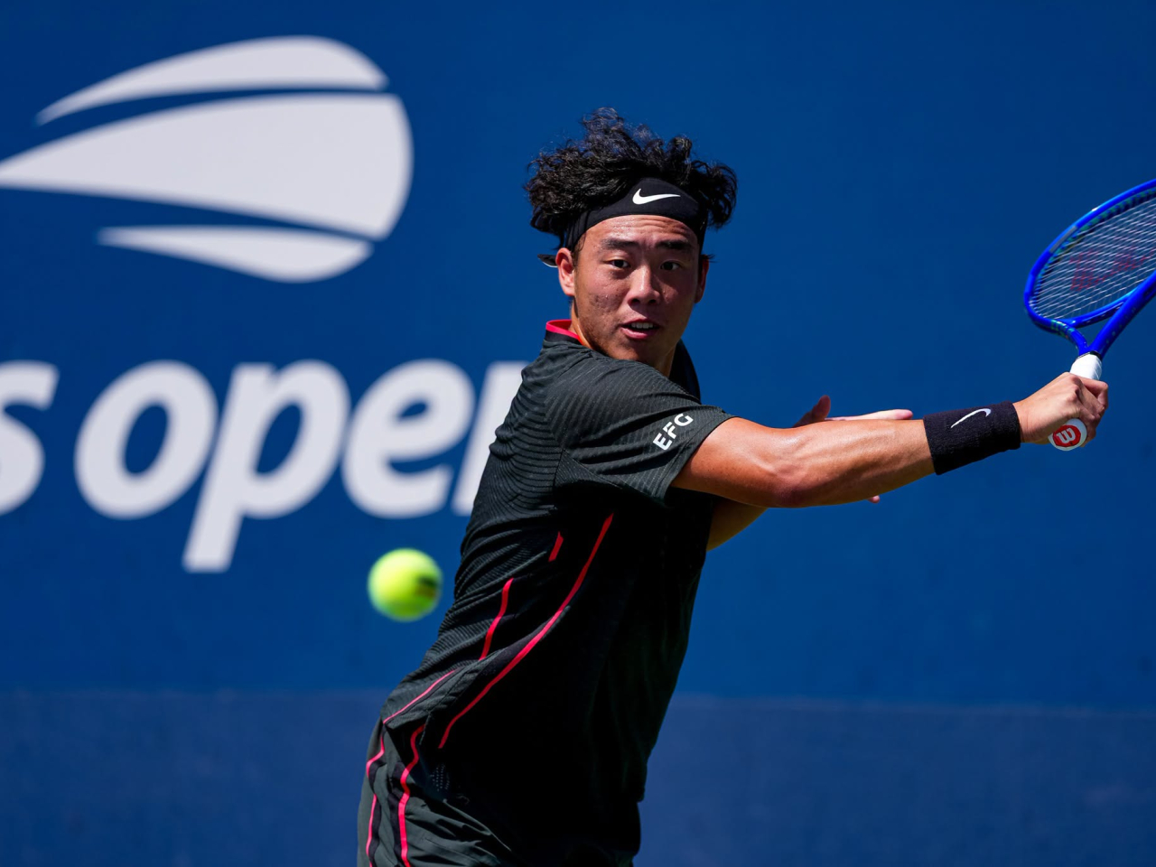 Wong produced a dominant display to advance into the final round of US Open qualifying. Photo courtesy of the Hong Kong, China Tennis Association