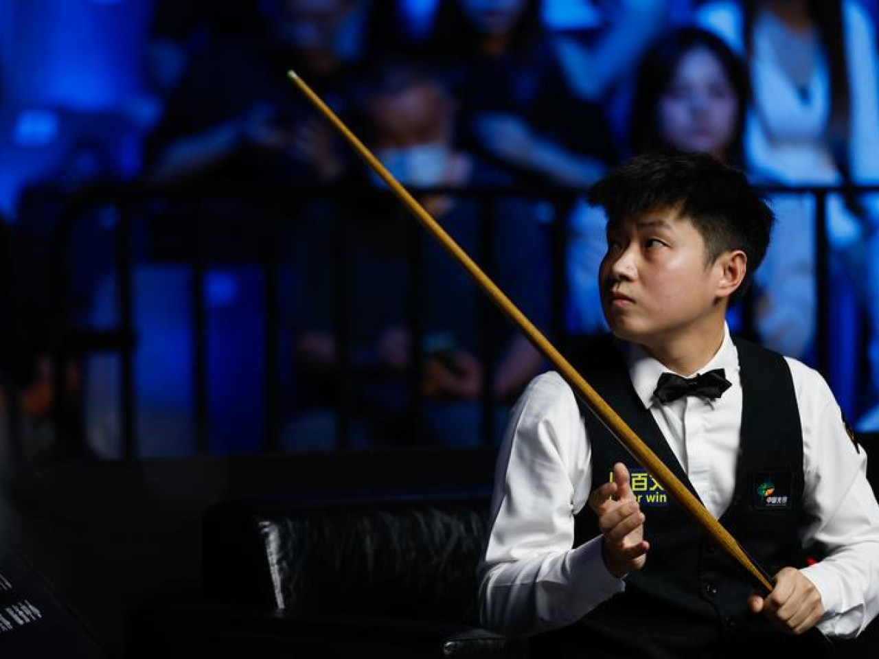 趙心童成為丁俊暉之後，第二位排名世界第一的中國選手。（新華社資料圖片）