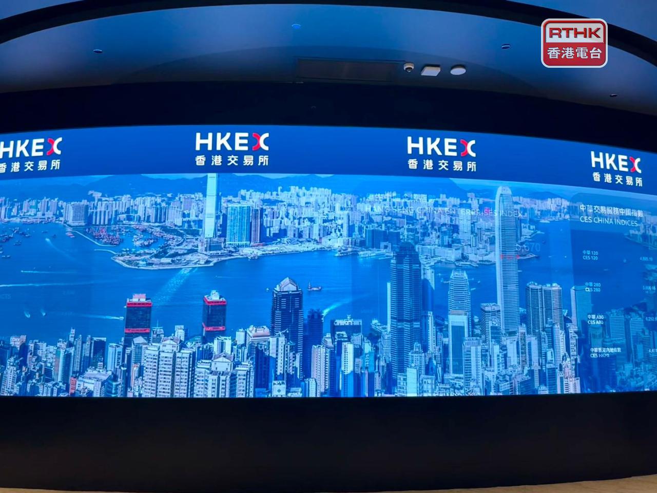 恒生指數收市報25584點，升19點，恒指本周累跌逾1.6%。（港台圖片）