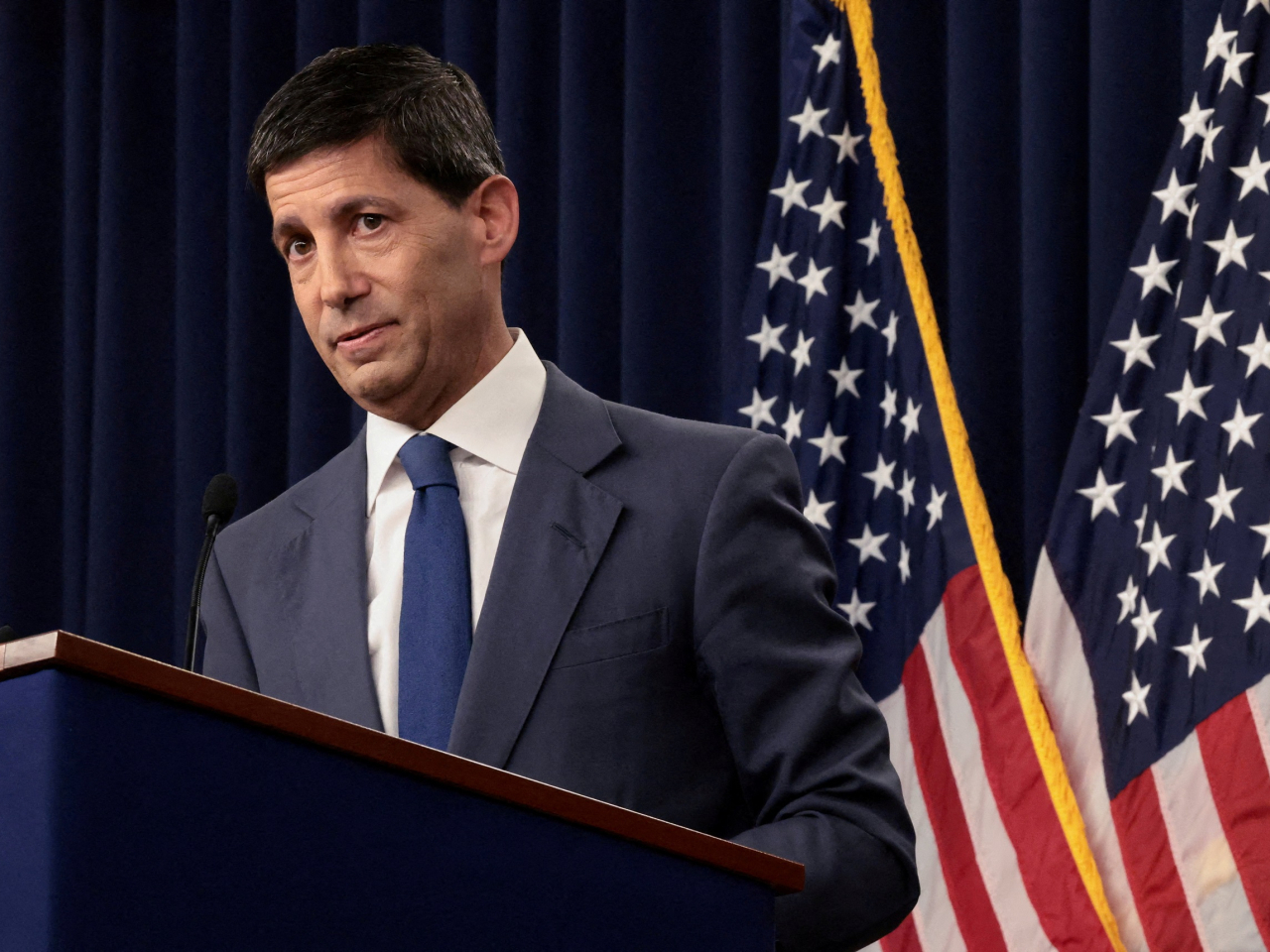 Kevin Warsh says while recent US data show inflation has cooled a bit, &ldquo;they do not tell me that underlying trends have meaningfully improved&rdquo;. File photo: Reuters