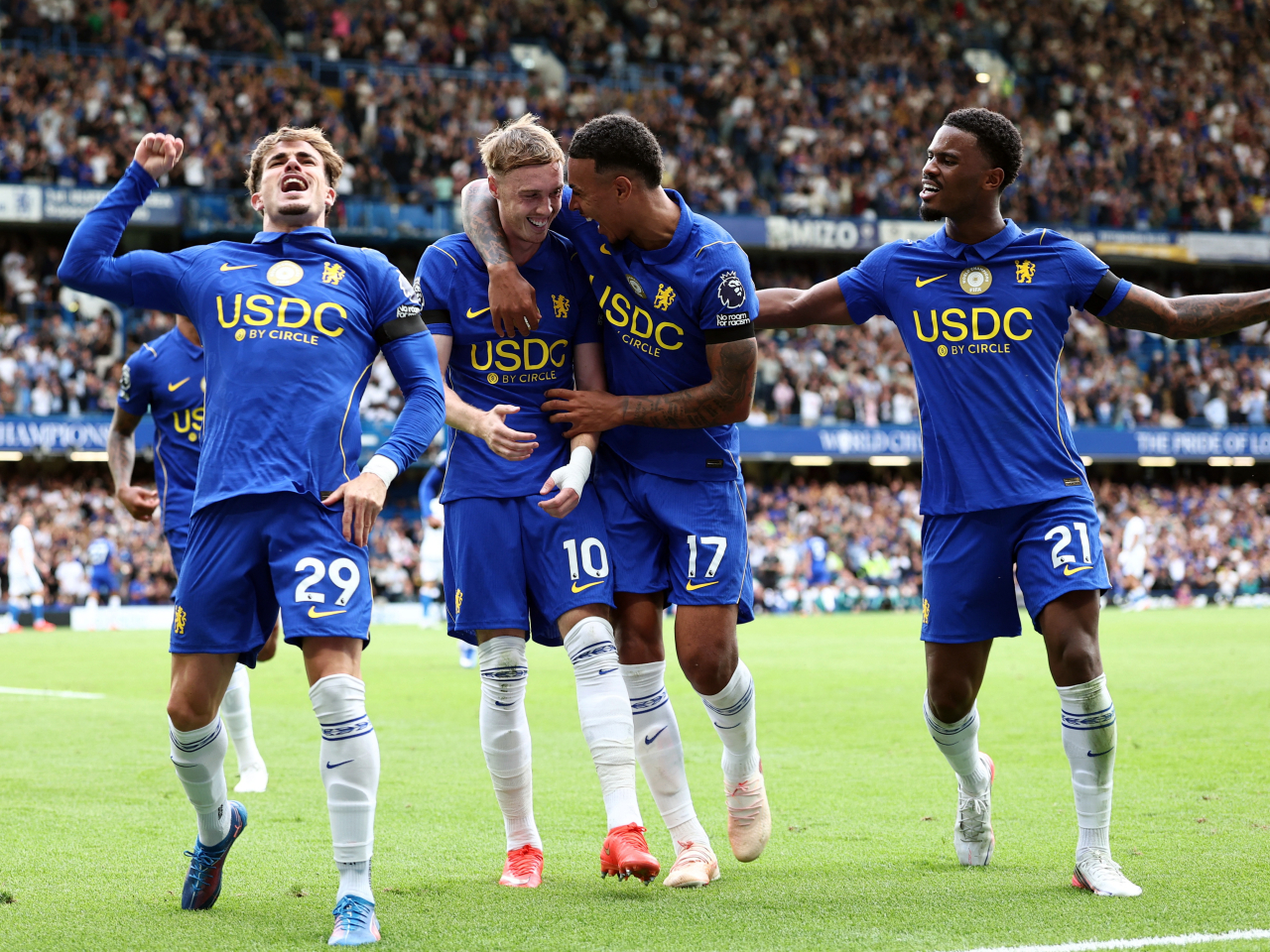 Chelsea continued their perfect start to the new English Premiership season with a win over Brighton at Stamford Bridge. Photo: Reuters