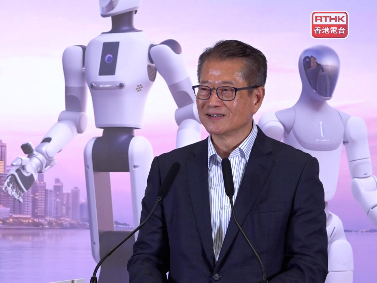 Paul Chan said Hong Kong offers a research ecosystem and financial support for embodied AI development. Photo: RTHK