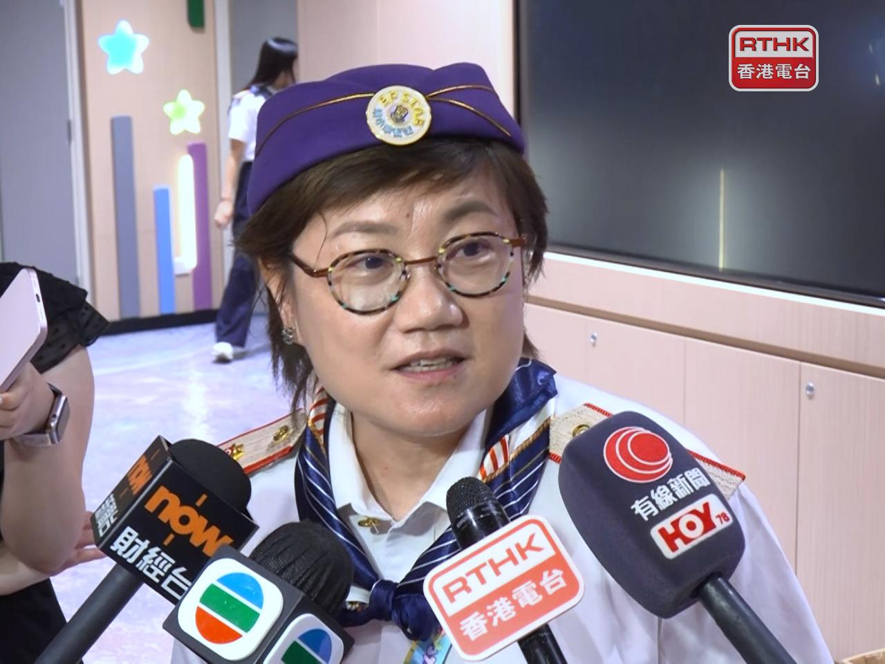校長蕭婷明白學生面對不少變遷，會在新校舍盡量放置舊校舍的設施等，讓他們有強烈歸屬感。（鍾家銘攝）