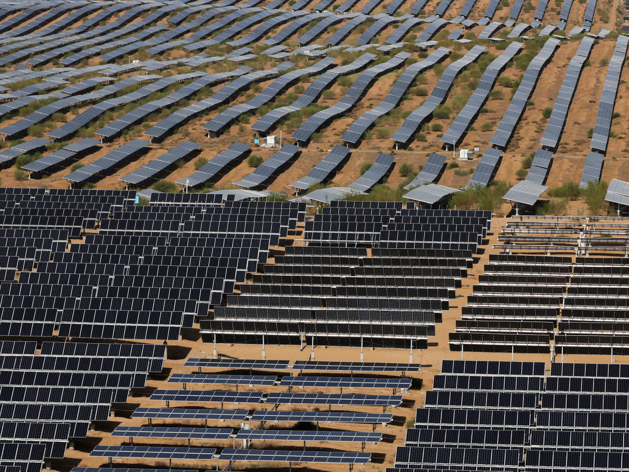 The share of solar power, measured by newly added capacity, rose to more than 40 percent of the nation's total. File photo: Reuters
