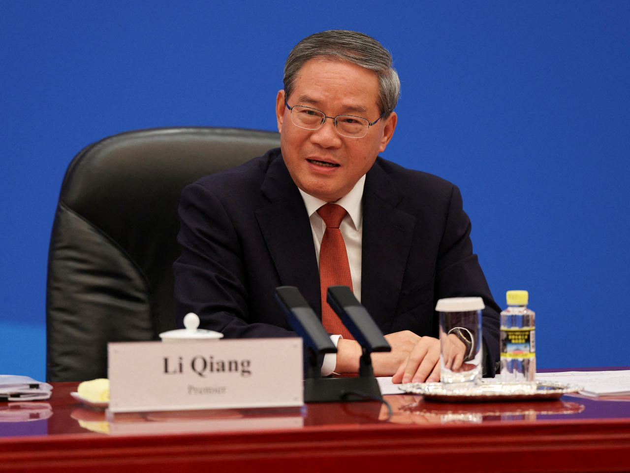 李強表示，中美經貿關係的本質是互利共贏，加強合作是雙方的內在需求，亦是正確選擇。（路透社資料圖片）