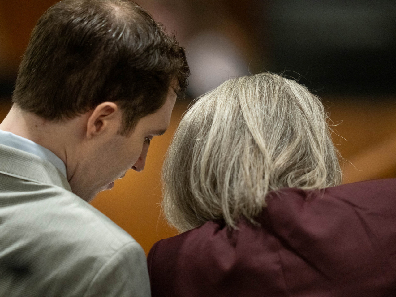 Tyler Robinson sits with his lawyer during closing arguments in Provo, Utah. Photo: Reuters
