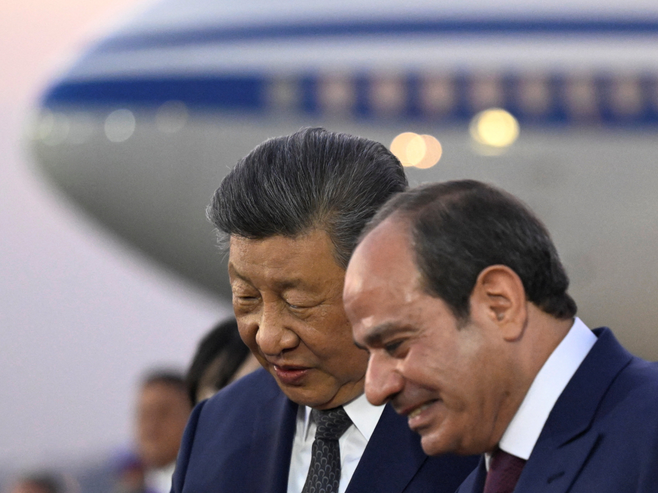 Xi Jinping and Abdel Fattah El-Sisi noted that the Palestinian question remains at the core of the Middle East issue. Photo: Reuters