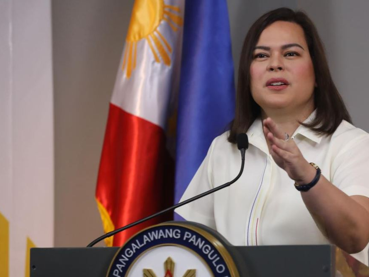 Sara Duterte has denied threatening to kill President Ferdinand Marcos Jr, his wife and a former House speaker. File photo: Xinhua
