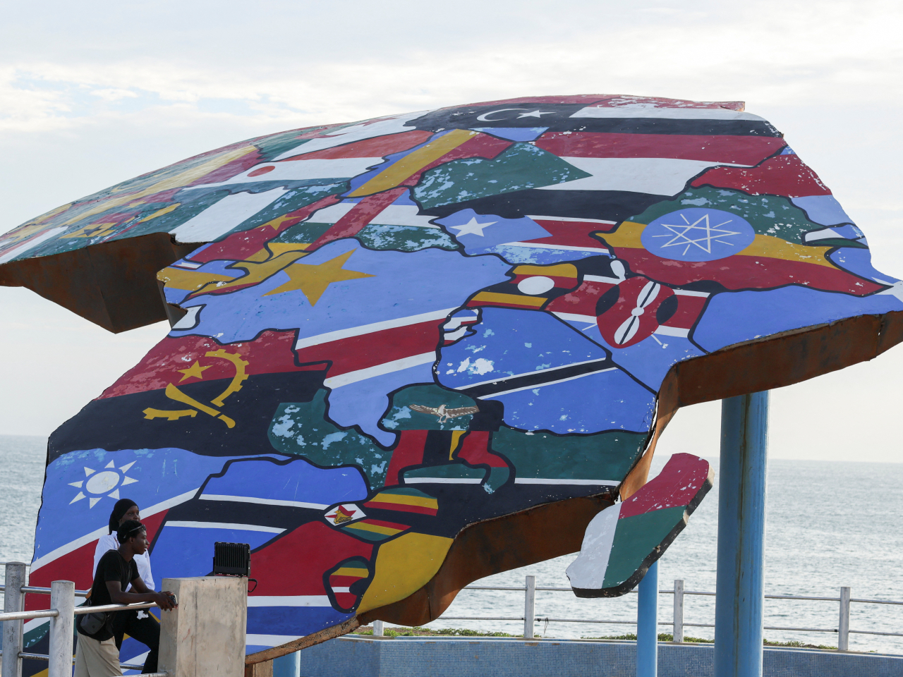 The Equal Earth projection makes Africa, Latin America, South Asia and Oceania appear much larger. Photo: Reuters